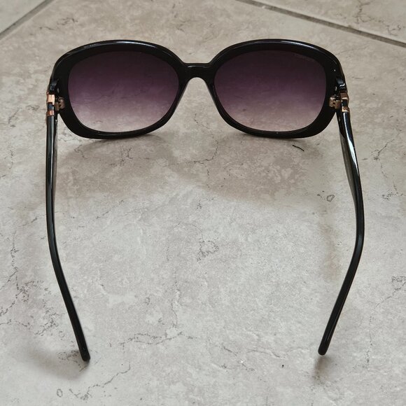 CLASSIC BALMAIN FRANCE BLACK PURPLE GRADIENT LENS CAT EYE OVERSIZED SUNGLASSES main image 13